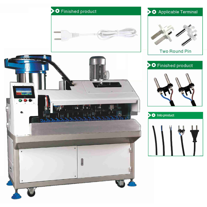 SD-2500S Two-core round Cable Plug Insert Machine