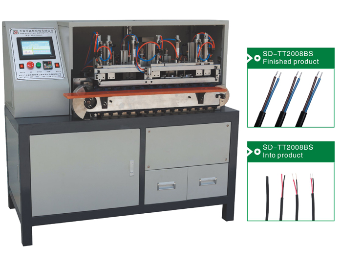 SD-TT2008BS Online tin wire stripping twisting machine (type B)